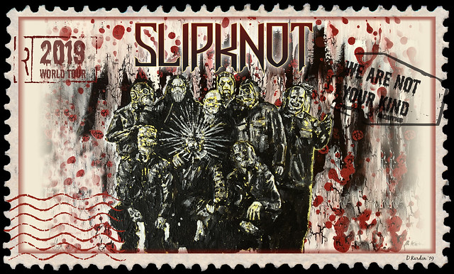 Red Run Art Series (No Blackout Dates) - Package #22: “We Are Not Your Kind” Tour Stamp ft. Slipknot