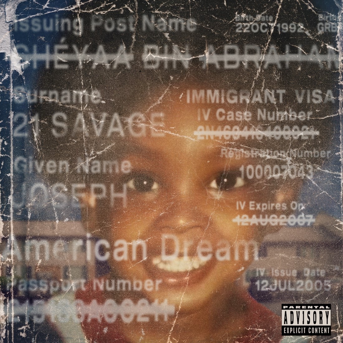 21 Savage ‘American Dream’ album artwork