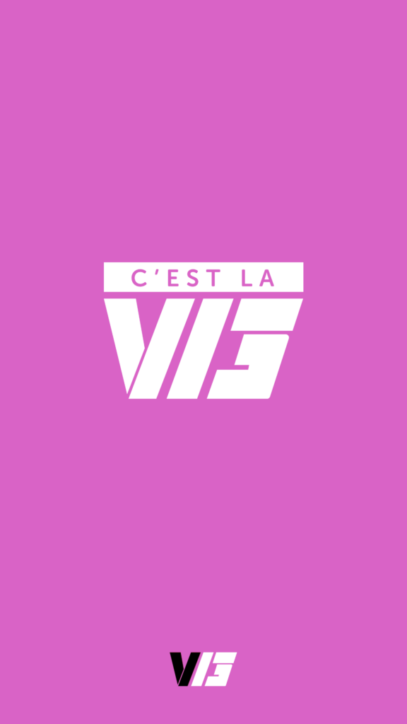 V13 “C’est la V13” (Pink w/ White v4) Mobile 4K – 2160 x 3840