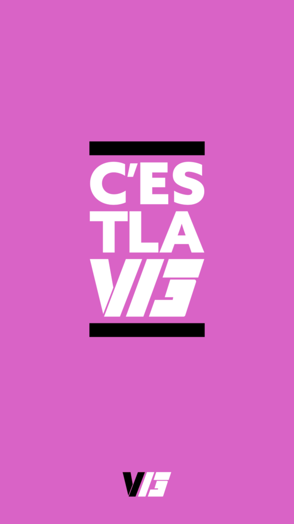 V13 “C’est la V13” (Pink w/ White v5) Mobile 4K – 2160 x 3840
