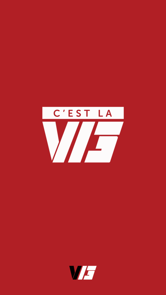 V13 “C’est la V13” (Red w/ White v4) Mobile 4K – 2160 x 3840