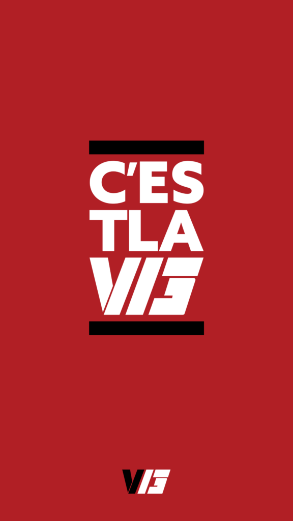 V13 “C’est la V13” (Red w/ White v5) Mobile 4K – 2160 x 3840