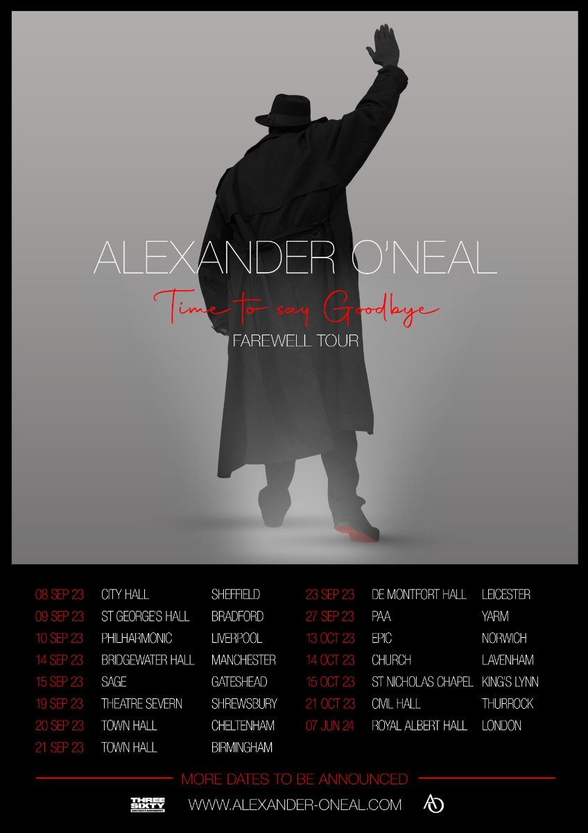 Alexander O’Neal “Farewell Tour” poster