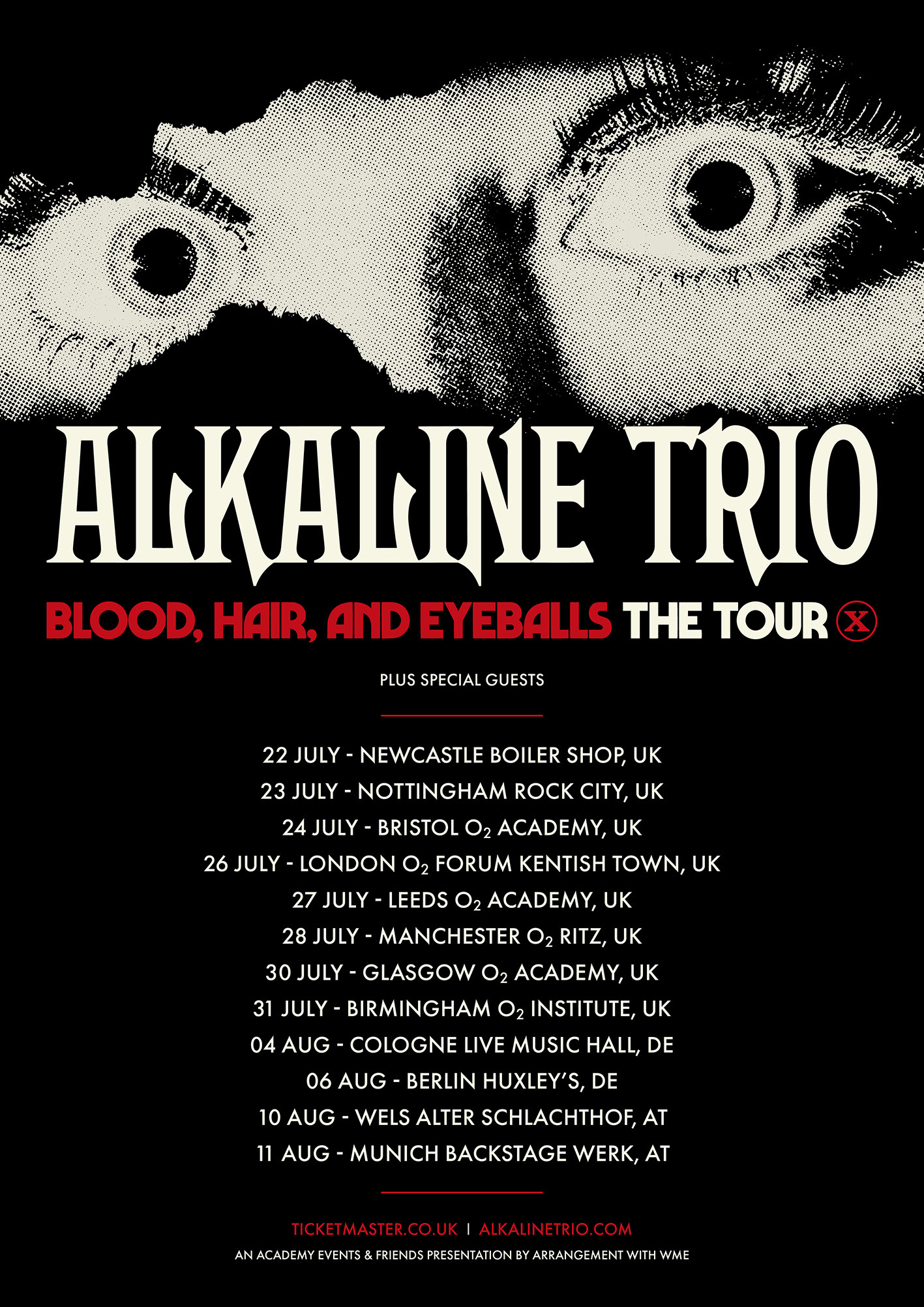 Alkaline Trio European Tour Artwork