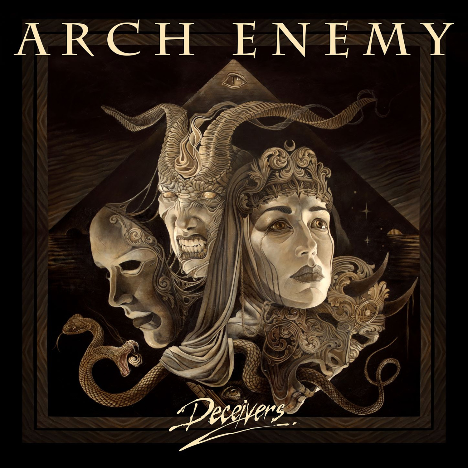 Artwork for the album ‘Deceivers’ by Arch Enemy