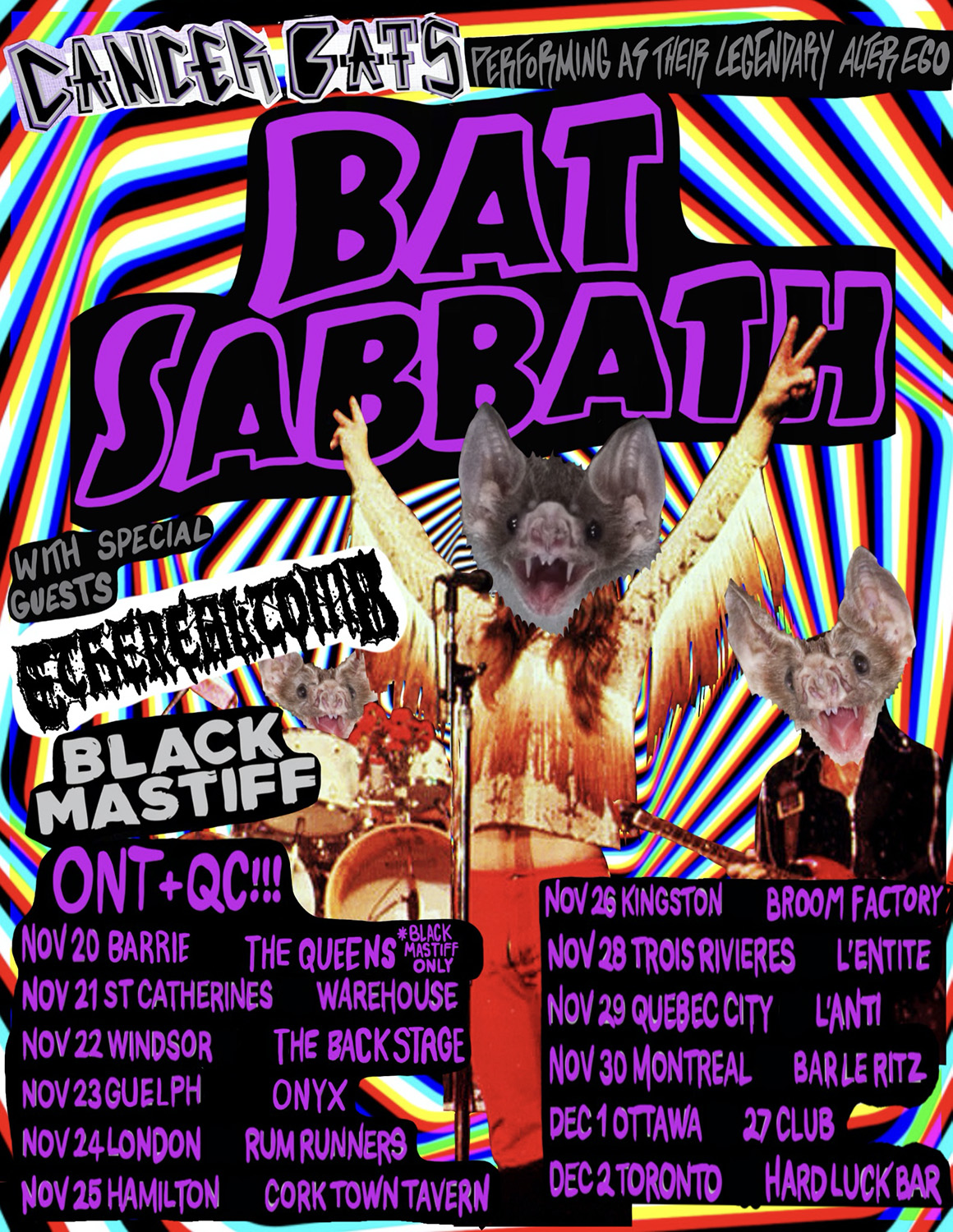 Bat Sabbath Tour Poster Artwork