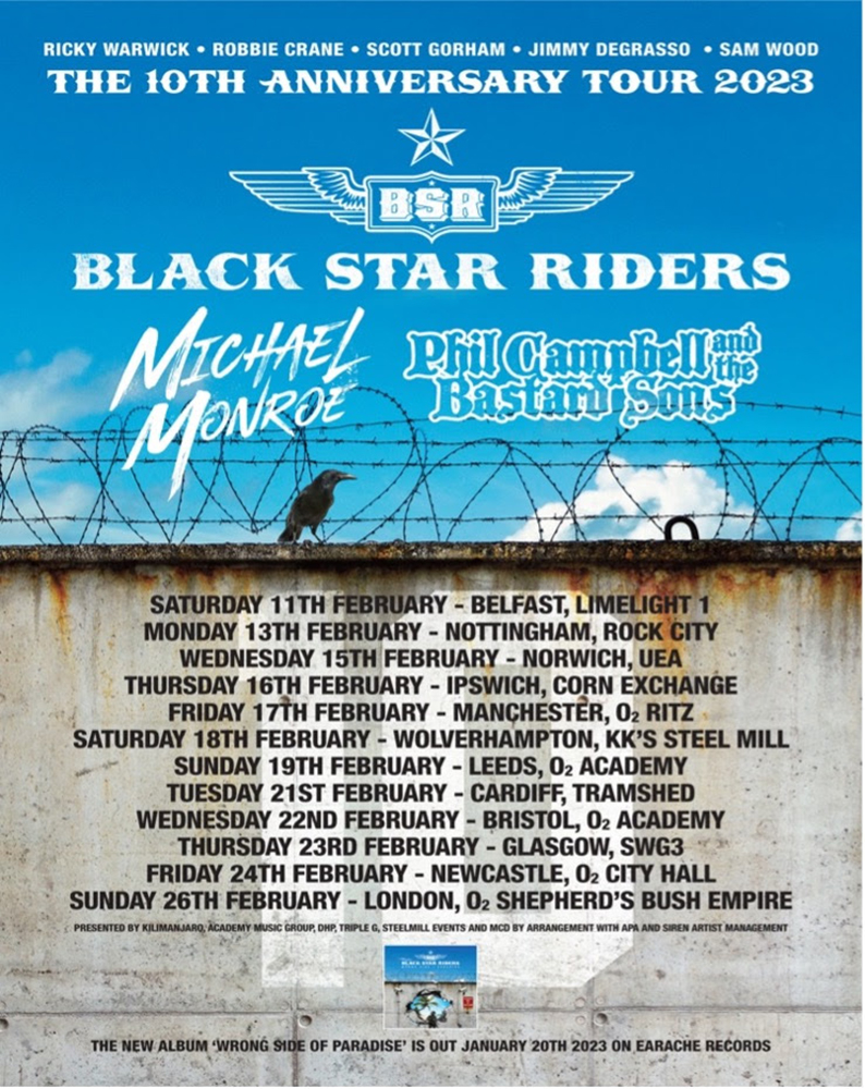 black star riders us tour