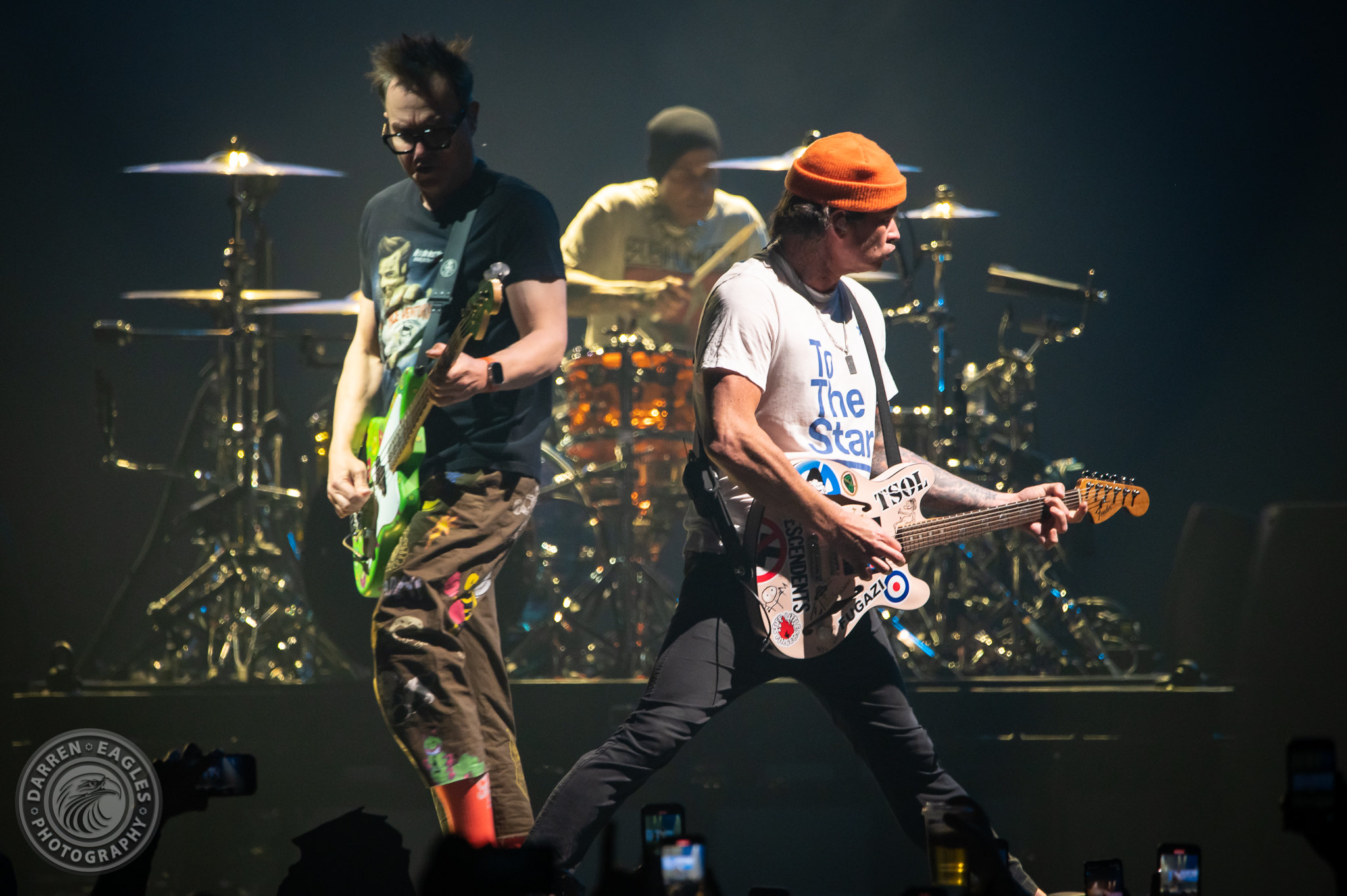 Blink-182 on May 11, 2023, photo by Darren Eagles