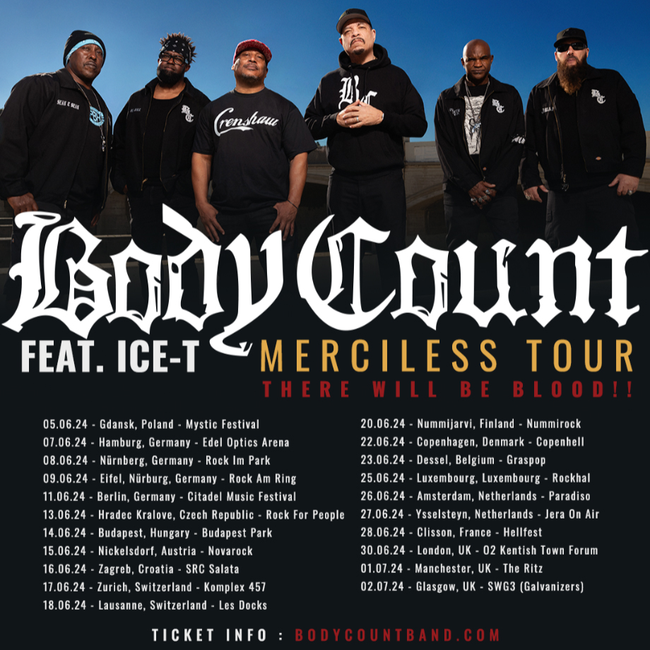 Body Count 'Merciless' Tour Poster