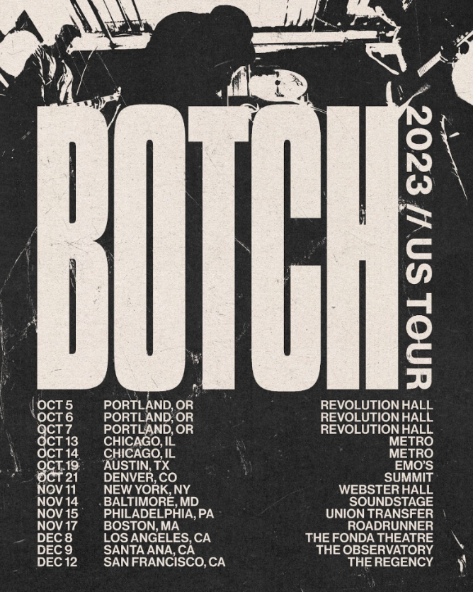 botch 2023 us tour flyer