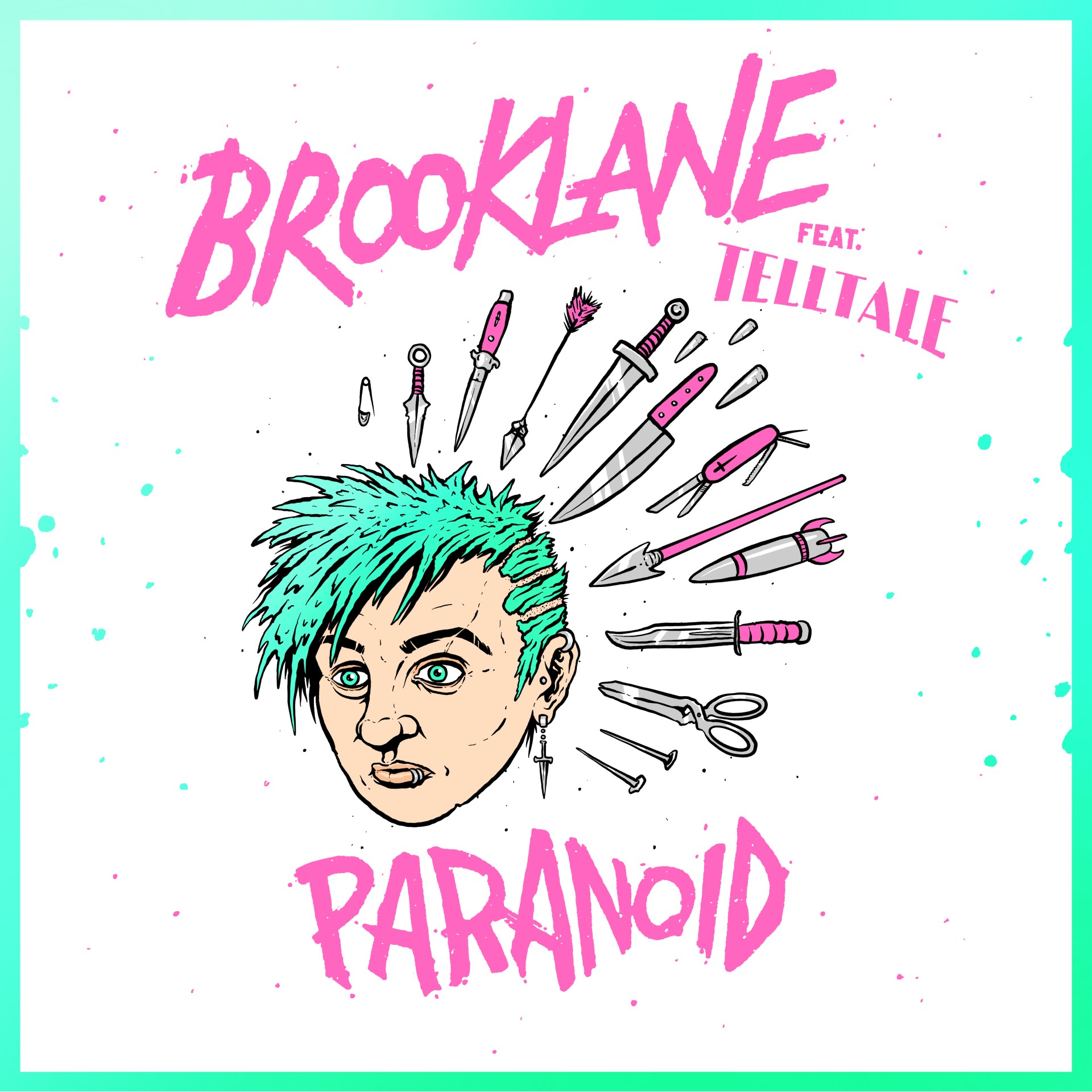Brooklane feat. Telltale “Paranoid” single artwork