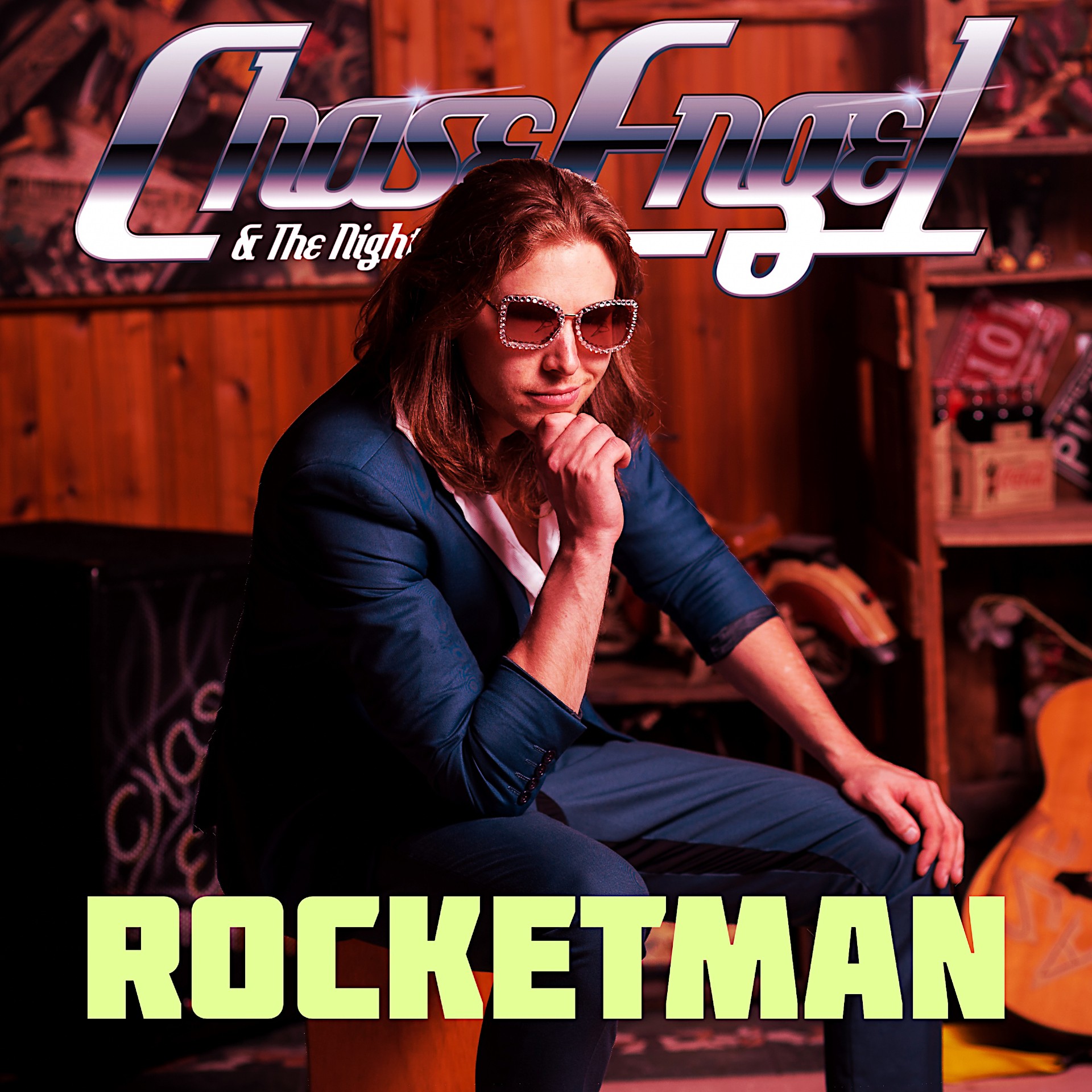 Artwork for the single “Rocket Man” by Chase Engel and the Nightshift