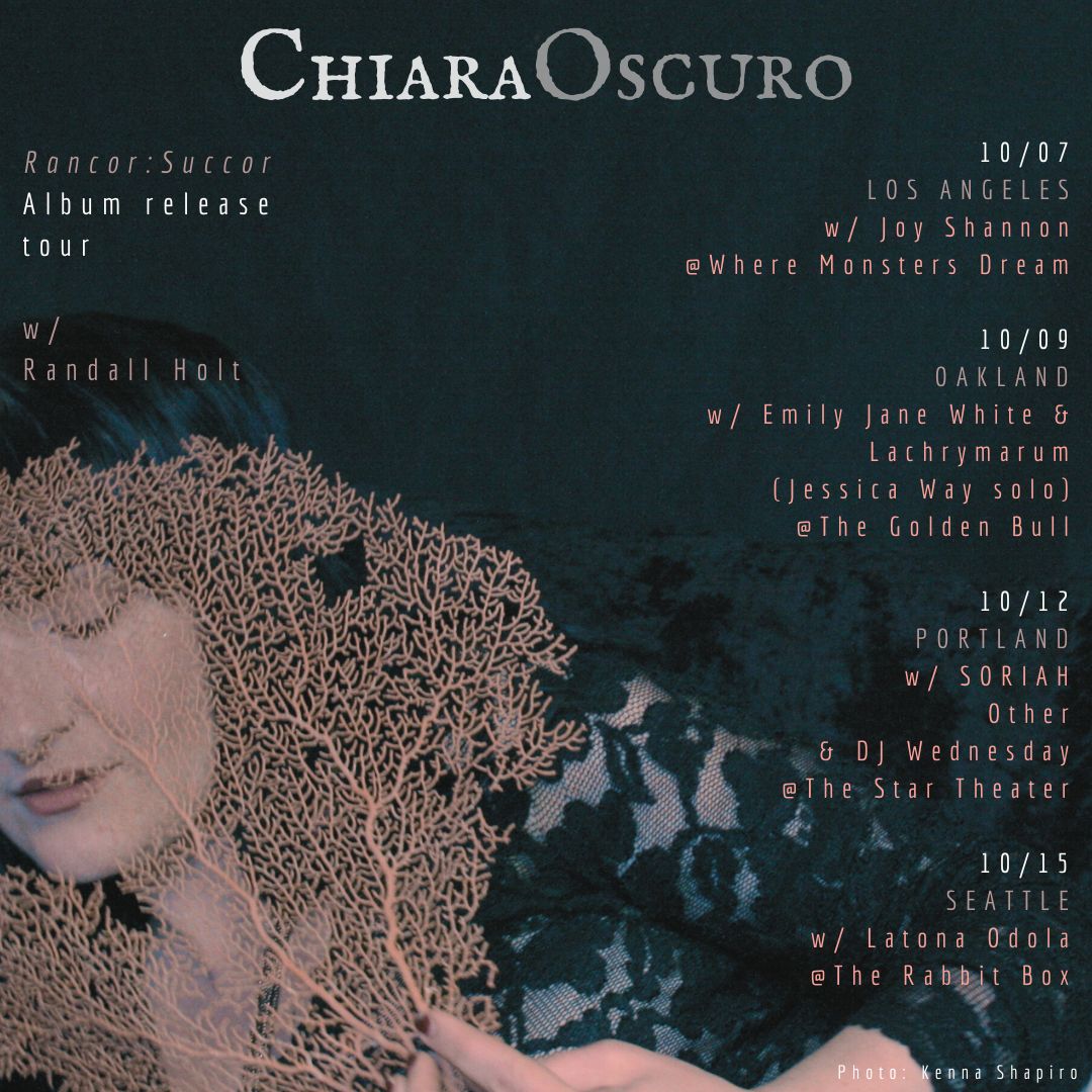 ChiaraOscuro 2013 tour poster