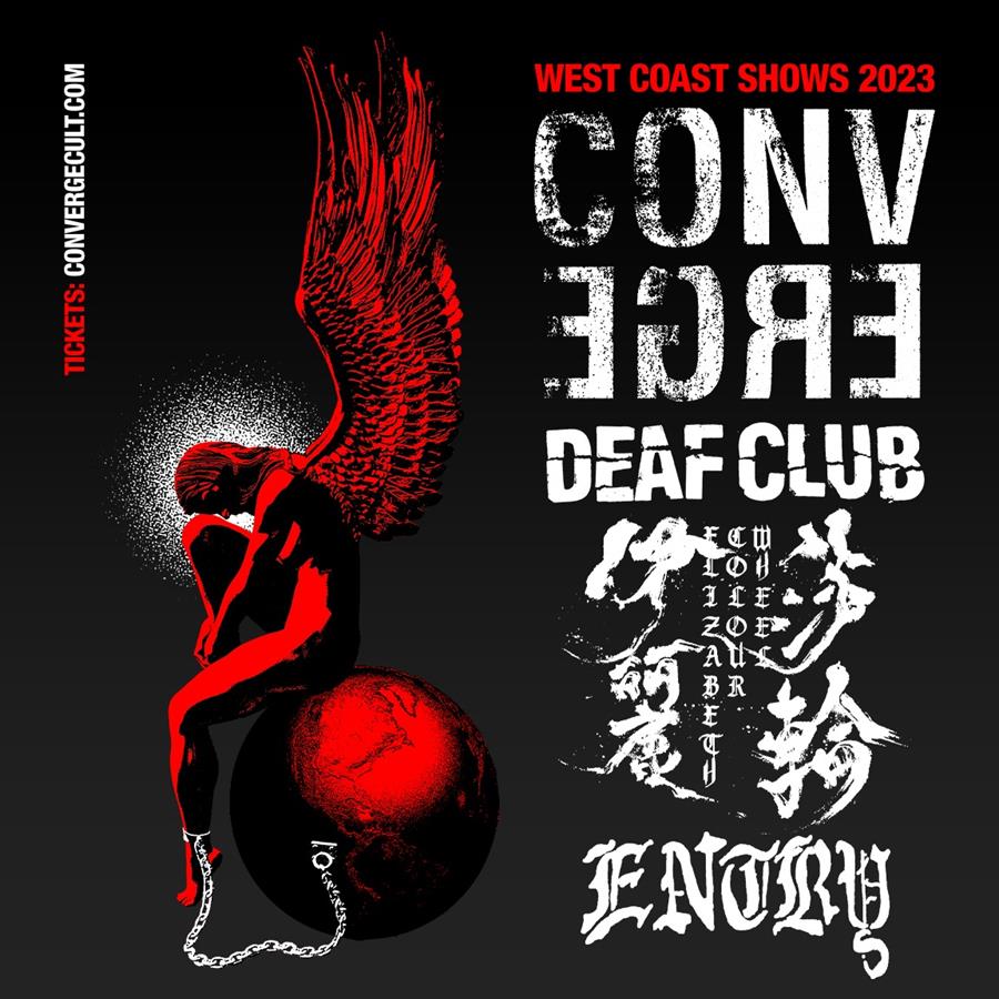 Converge, Deaf Club 2023 tour flyer