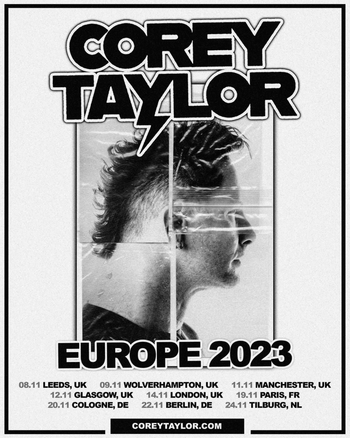 Corey Taylor European Tour Poster Artwork
