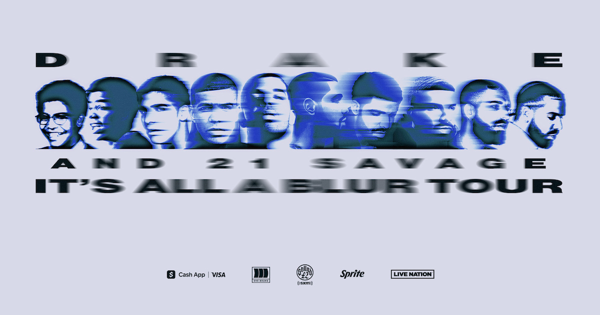Drake “It’s All a Blur Tour” artwork
