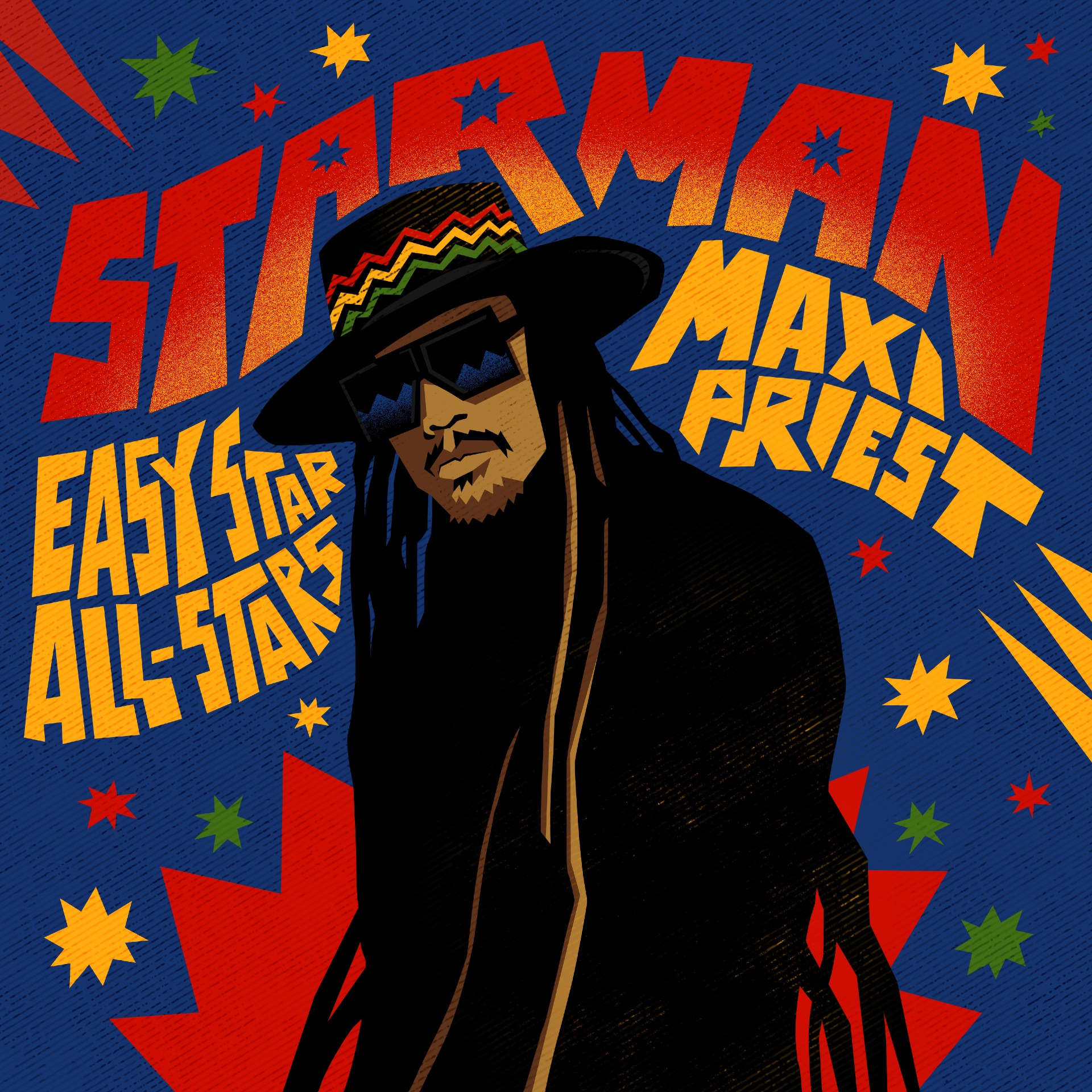 Artwork for the single “Starman” by Easy Star All-Stars