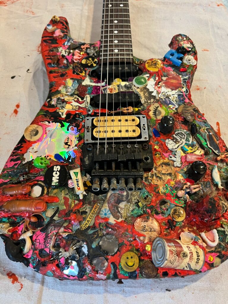 Gina Volpe “Poop Charvel,” photo by Gina Volpe