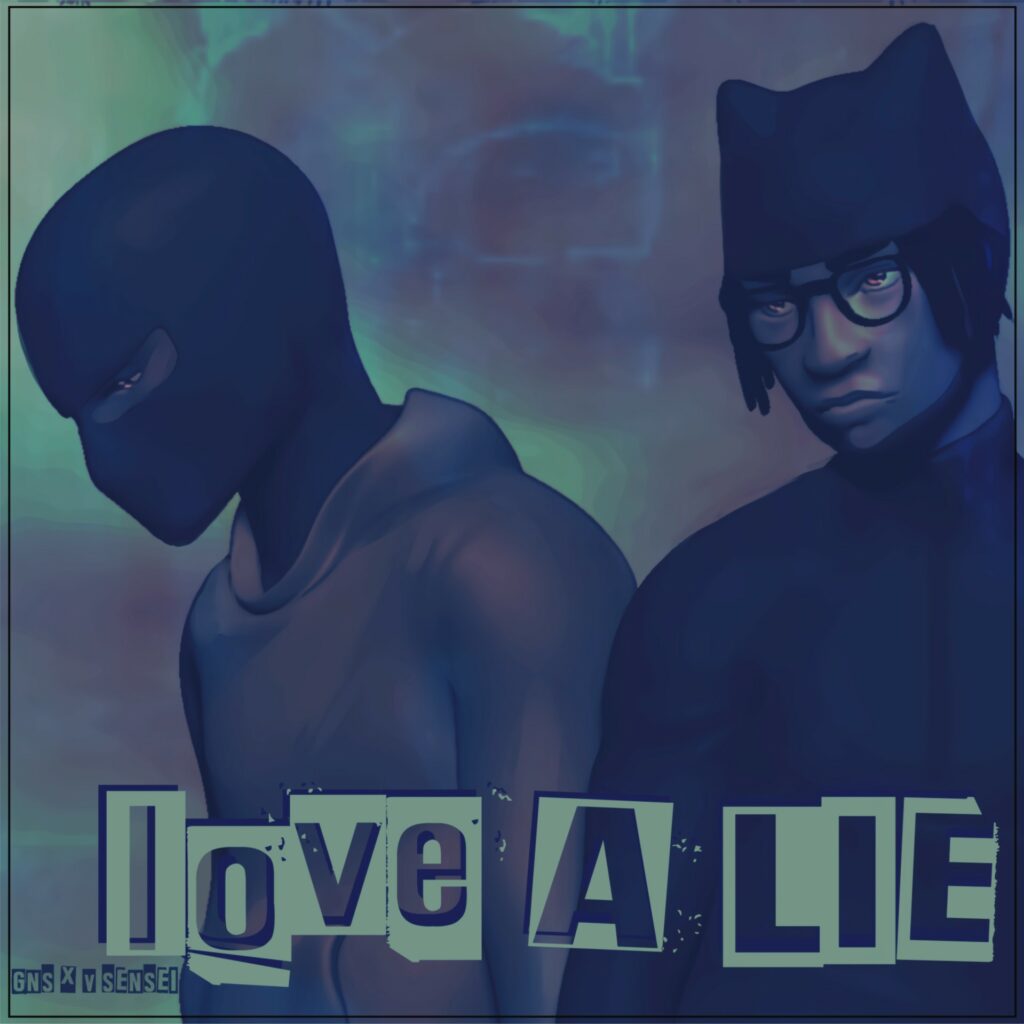 GNS & V-Sensei “LOVE A LIE” single artwork