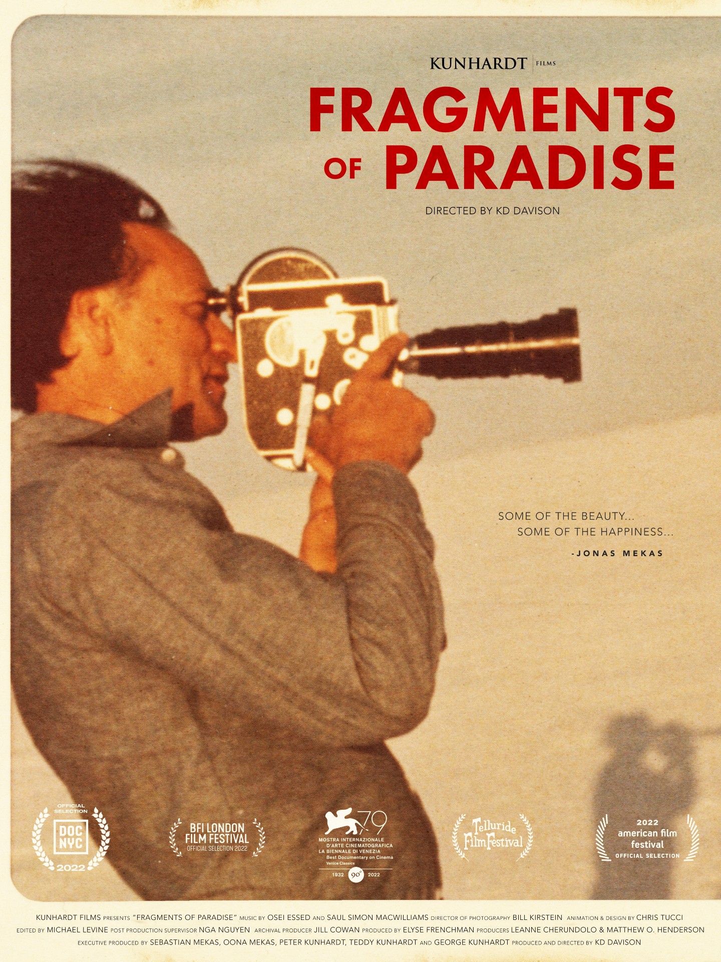 Jonas Mekas ‘Fragments of Paradise’ movie poster