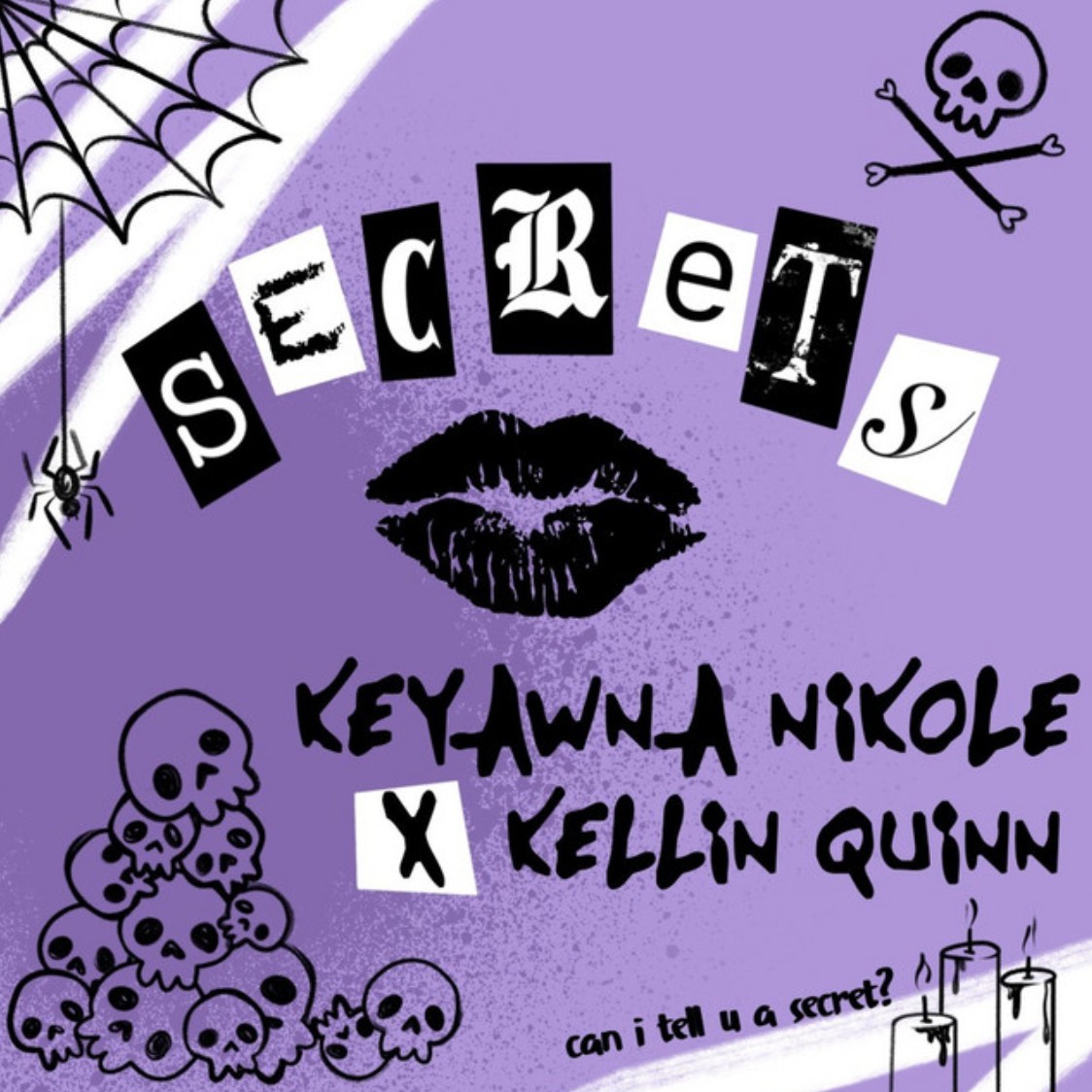 Keyawna Nikole feat. Kellin Quinn “Secrets” single artwork