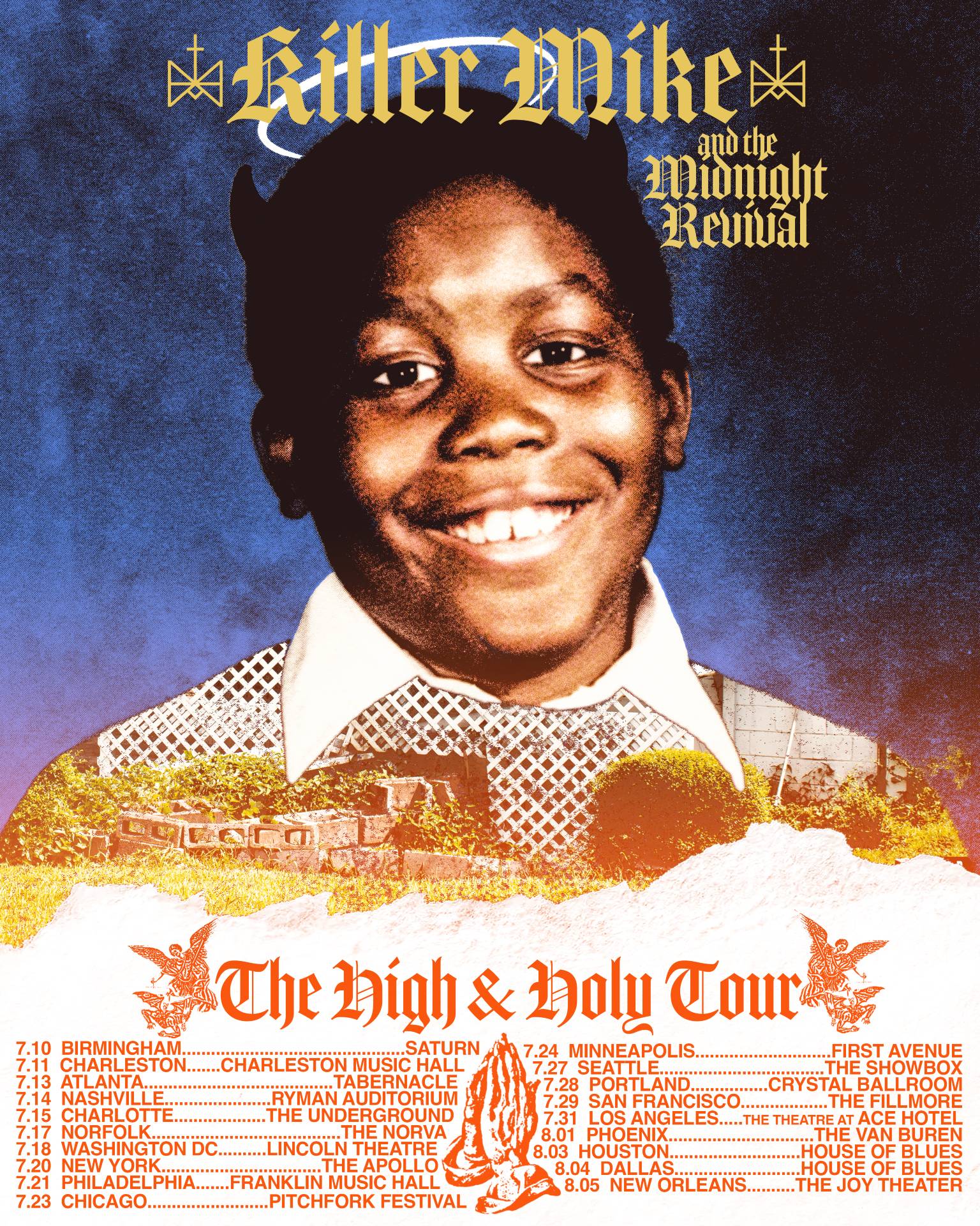 Killer Mike “The High and Holy” tour poster