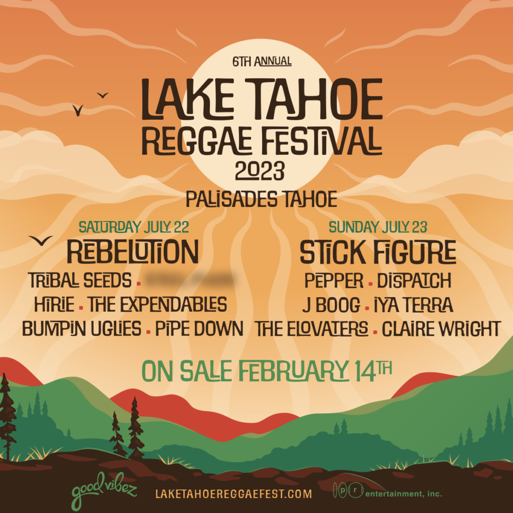 Lake Tahoe Reggae Fest Reveals Full 2023 Lineup!