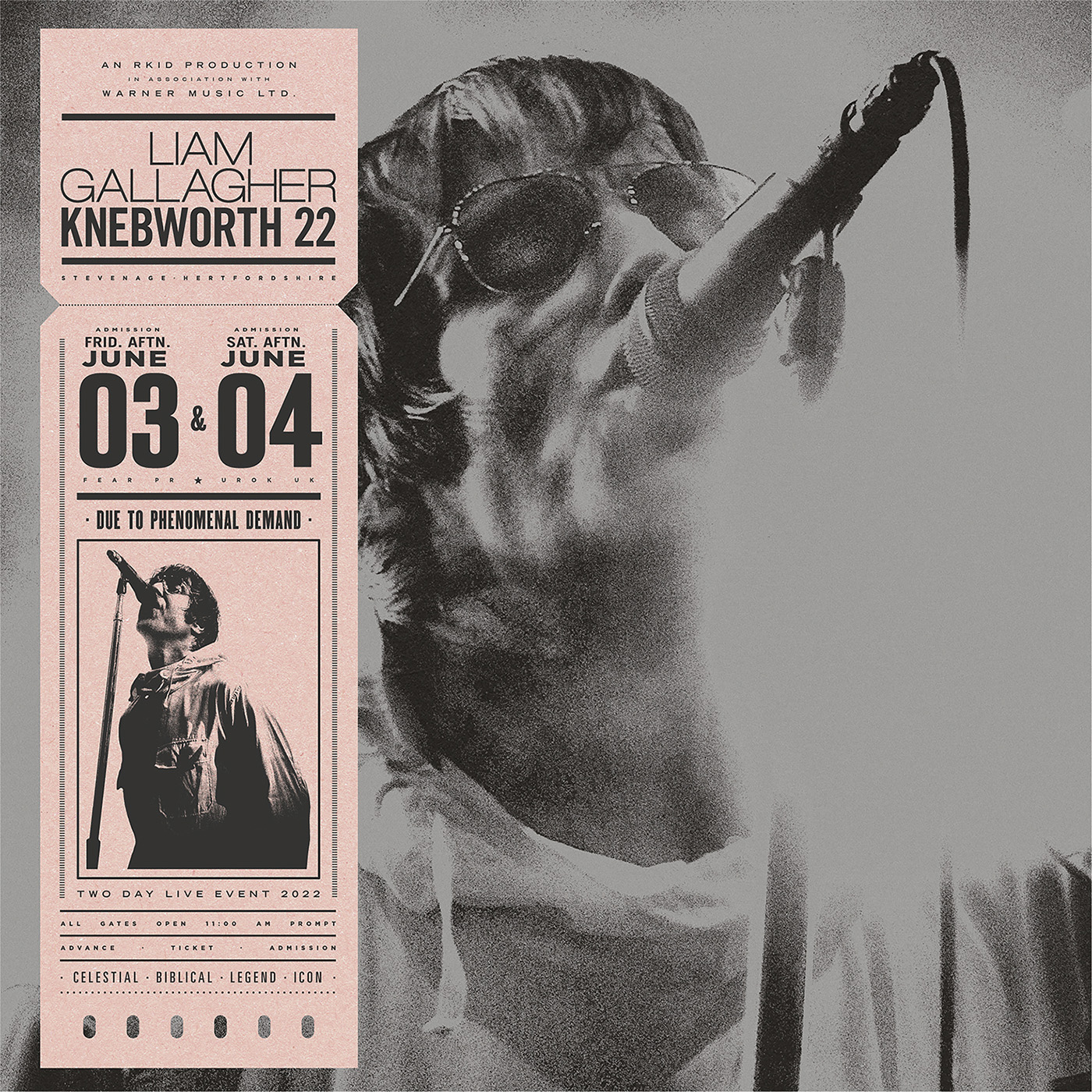 Liam Gallagher 'Knebworth 22' Album Artwork