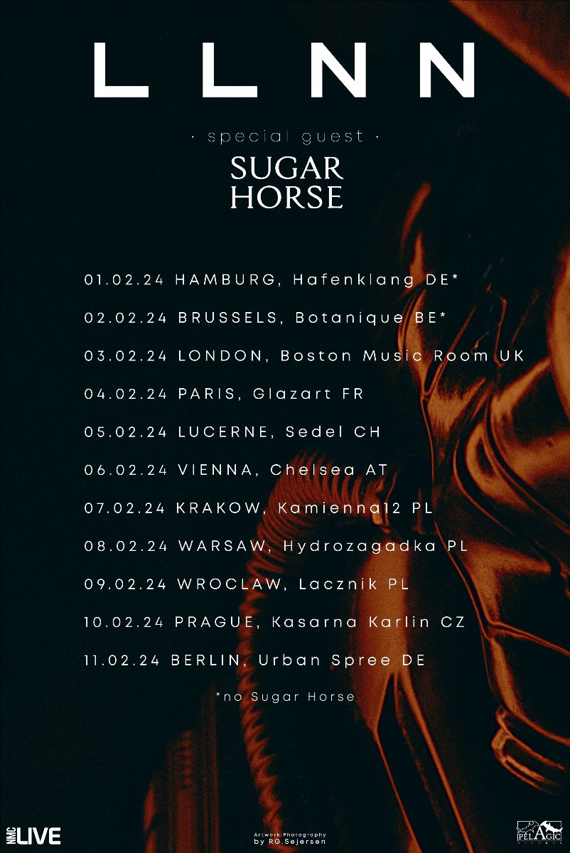 LLNN and Sugar Horse 2024 tour flyer