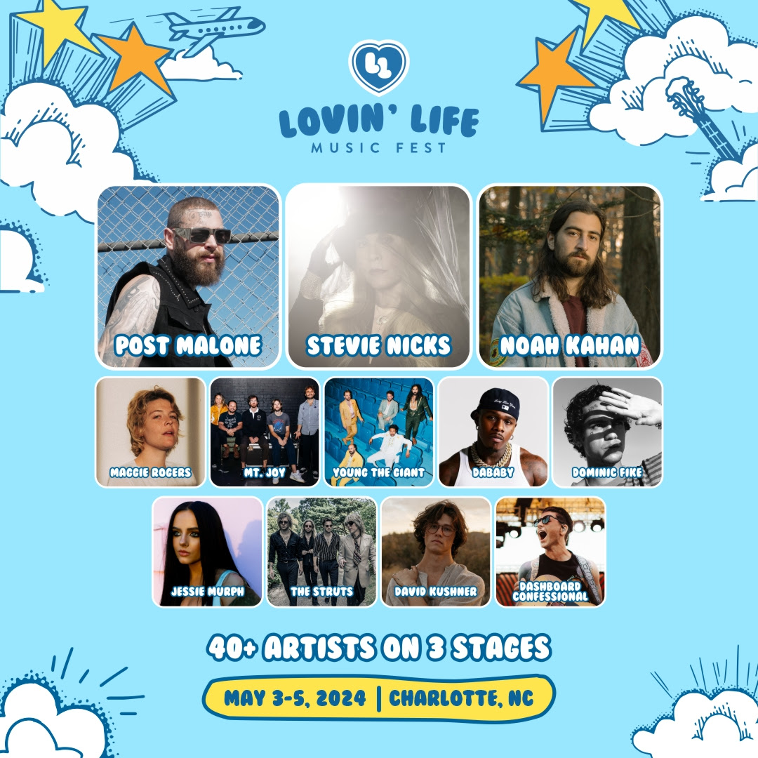 Lovin’ Life Music Fest 2024 poster