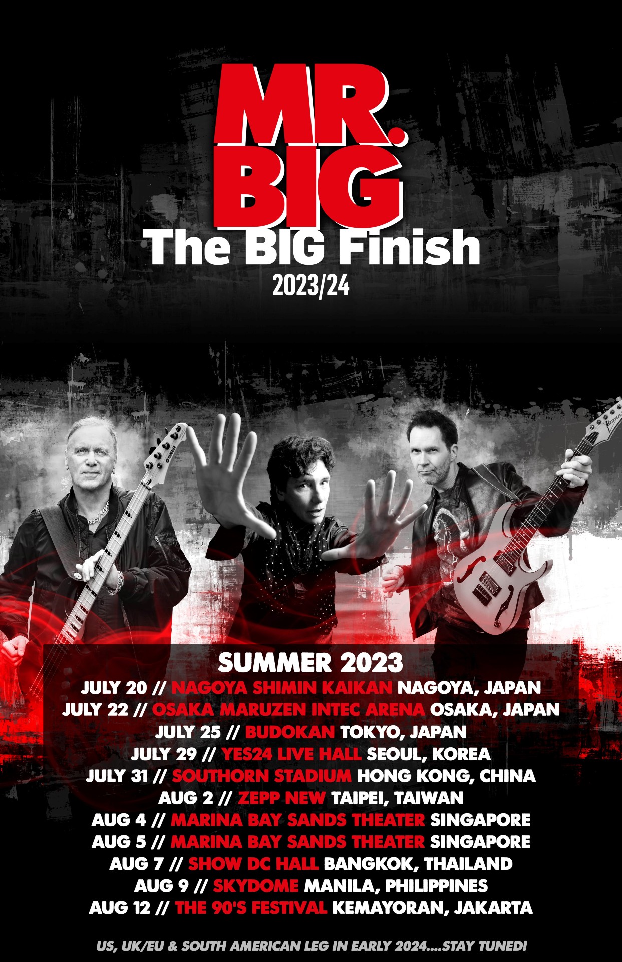 MR. BIG 2023 Tour Poster