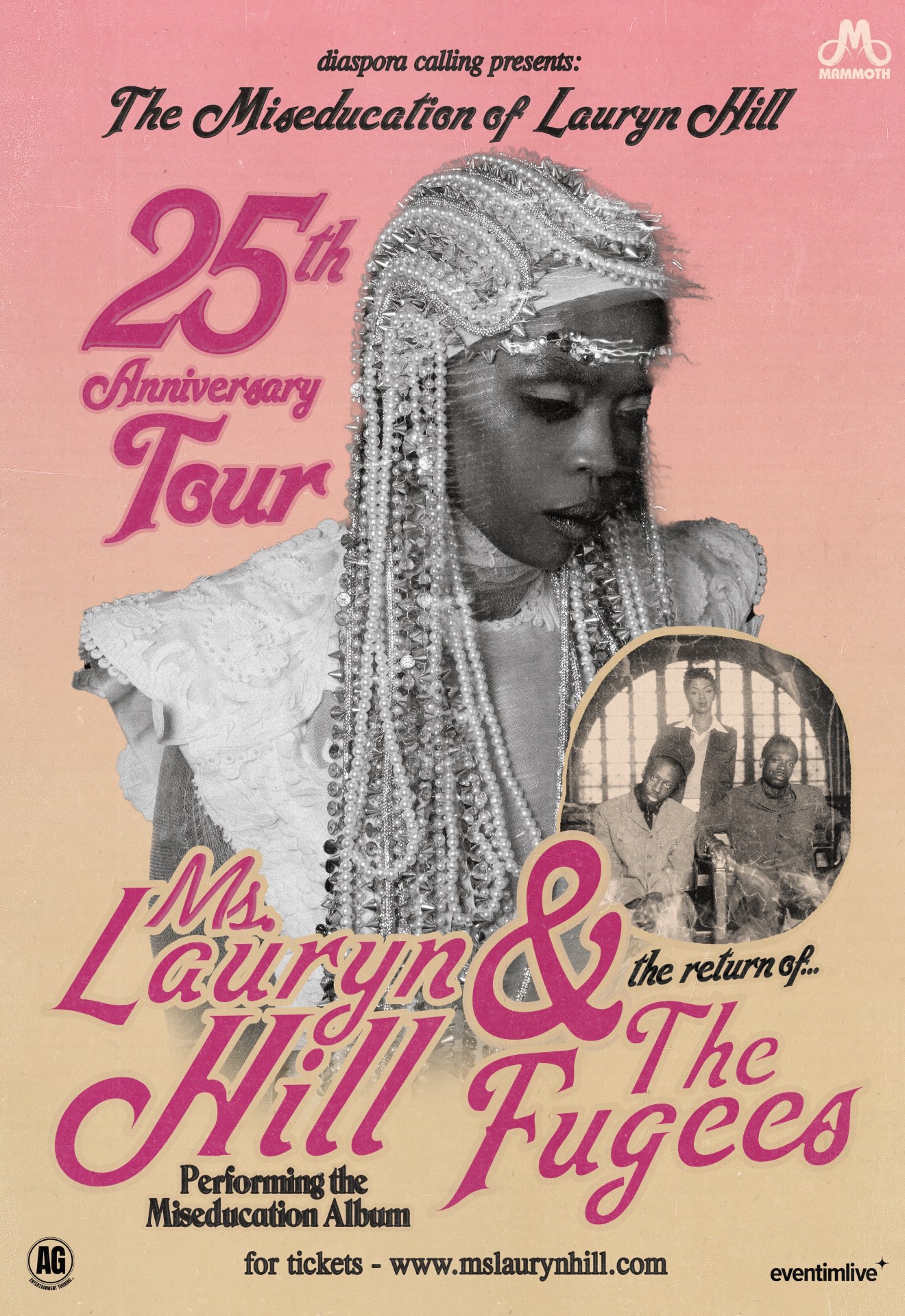 Ms. Lauryn Hill “The Miseducation of Lauryn Hill 25th Anniversary Tour” Poster