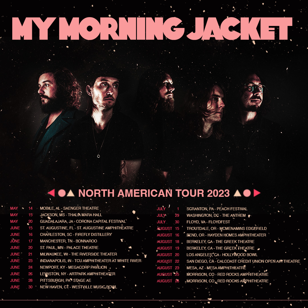 My Morning Jacket 2023 US tour poster