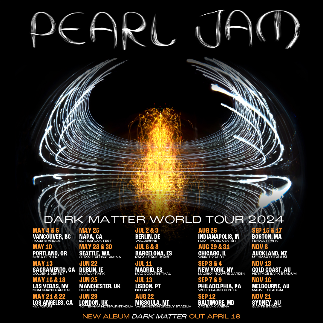 Pearl Jam ‘Dark Matter’ Tour Artwork