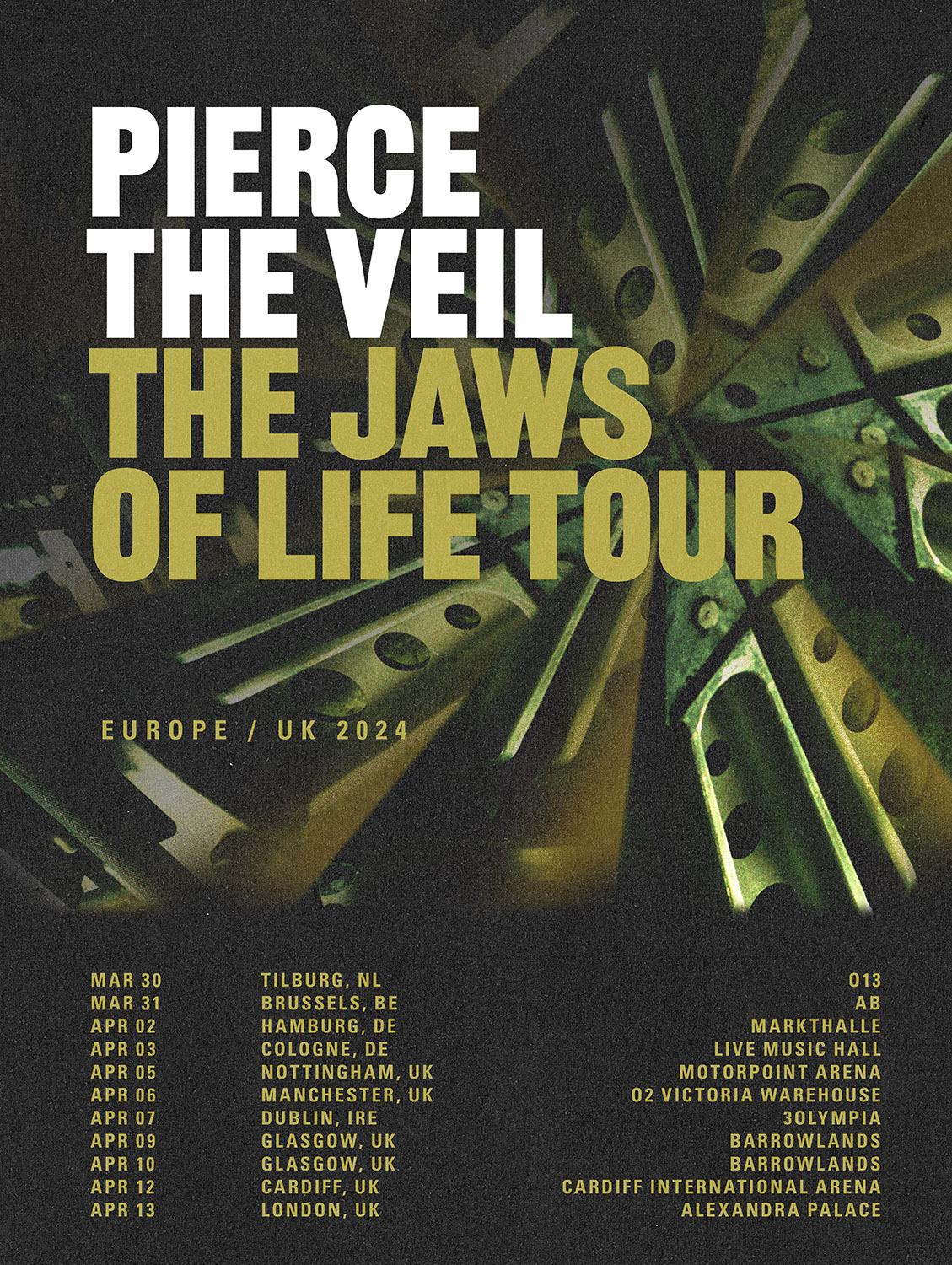 Pierce The Veil 2024 Tour Poster 