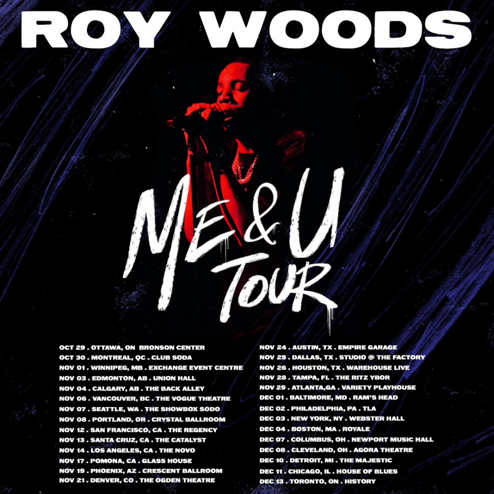 Roy Woods “2023 Me & You” Tour Poster