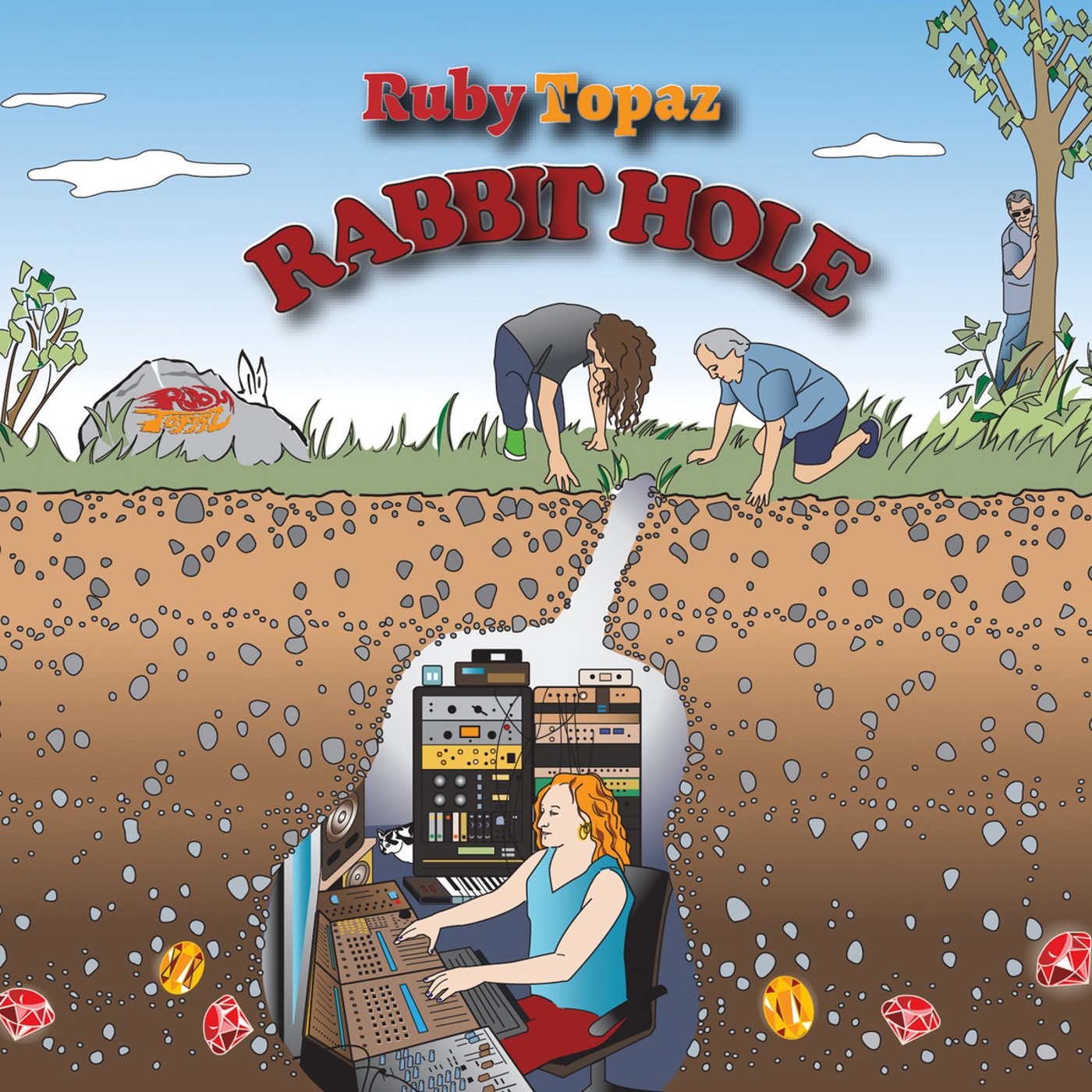 Ruby Topaz ‘Rabbit Hole’ album artwork