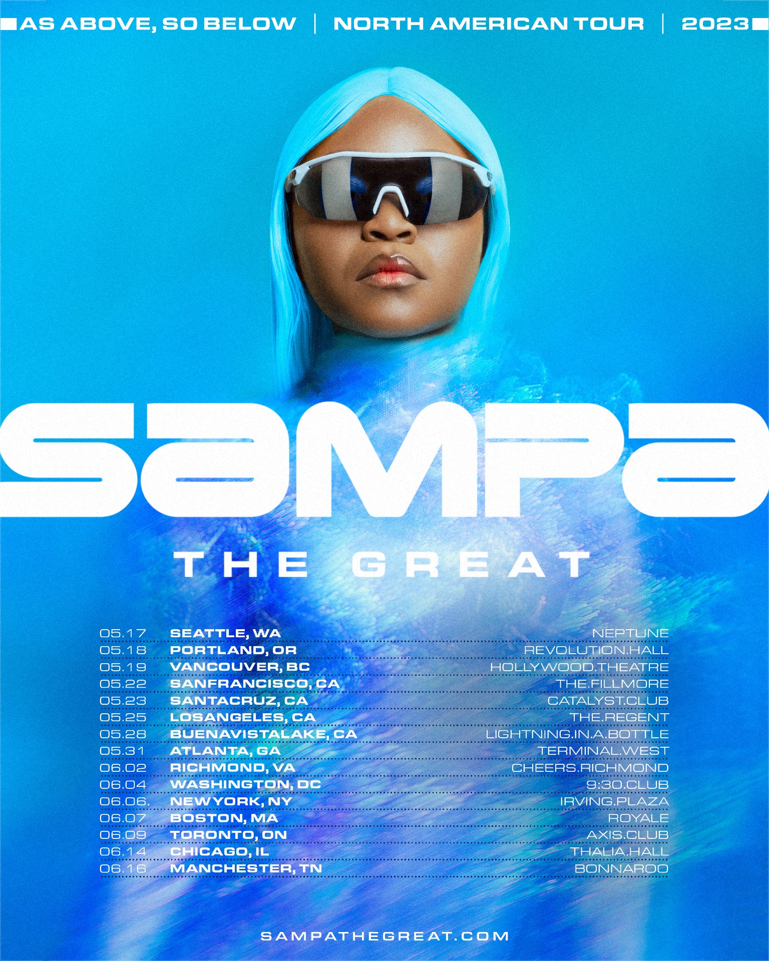 Sampa The Great 2023 Tour Poster