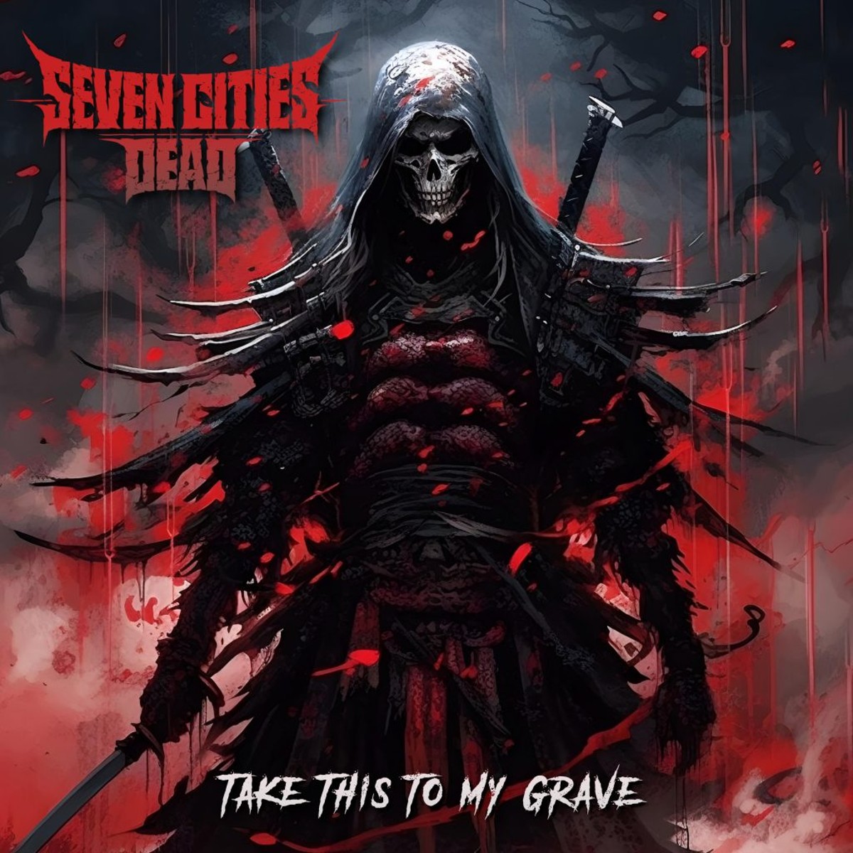 Seven Cities Dead “Take This To My Grave” (ft. Josh Gilbert) single artwork