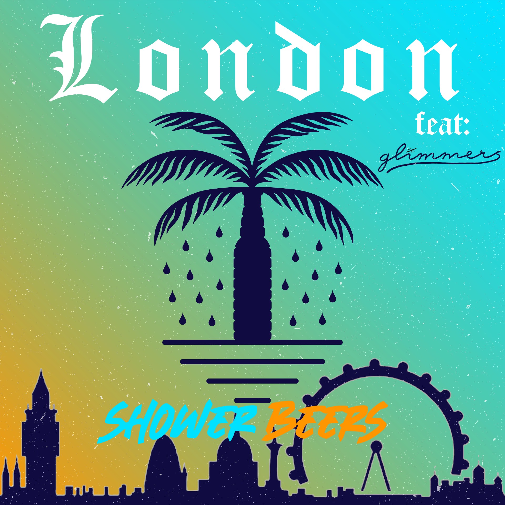 Shower Beers “London” (ft. glimmers) single artwork