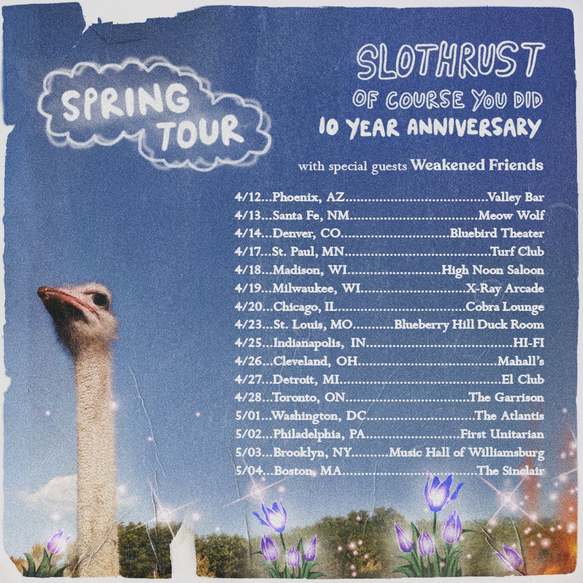 Slowthrust ‘Of Course You Did' Anniversary tour poster