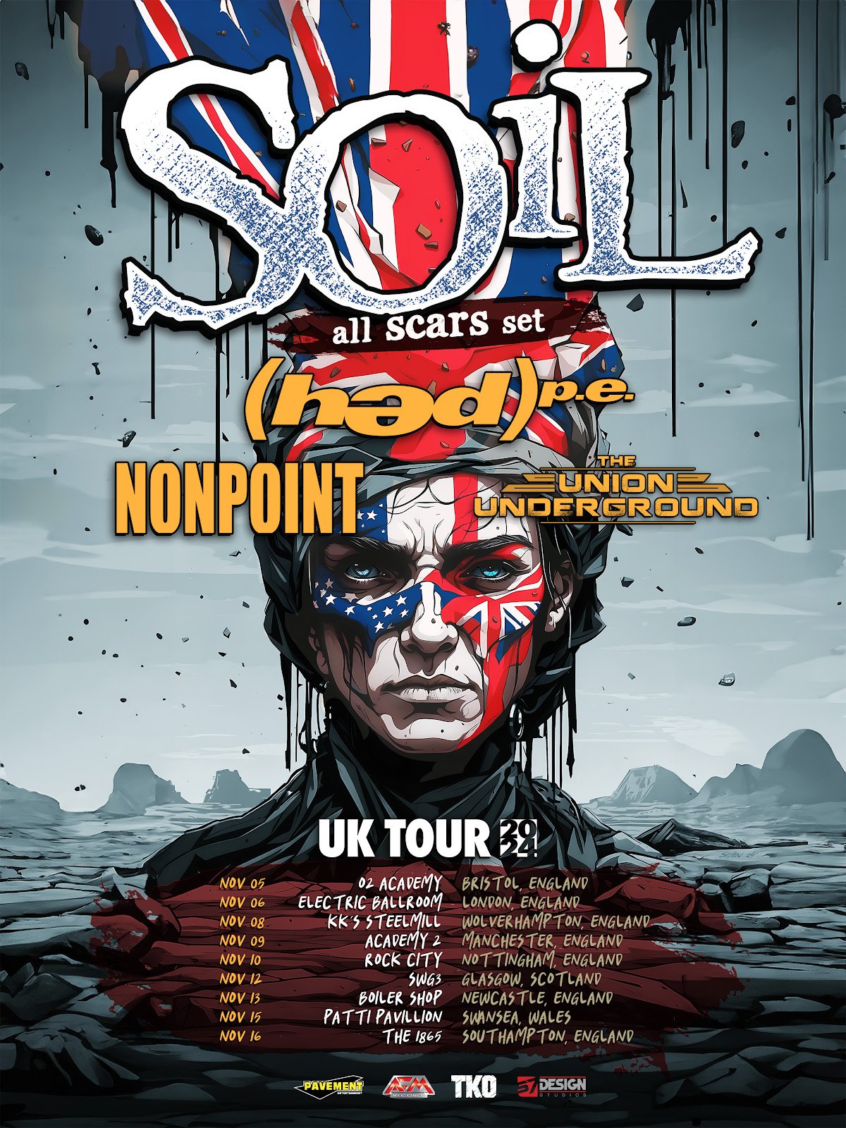 SOiL UK Tour 2024 Poster Artwork