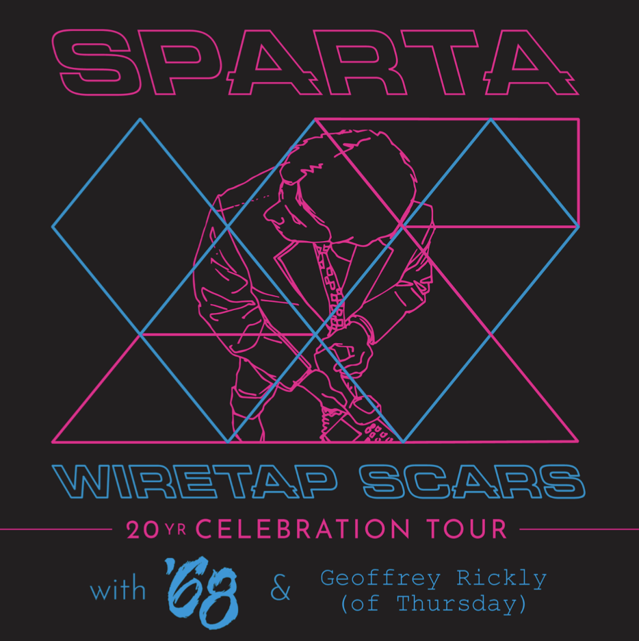Sparta ‘wiretap Scars’ 20th Anniversary Tour Poster