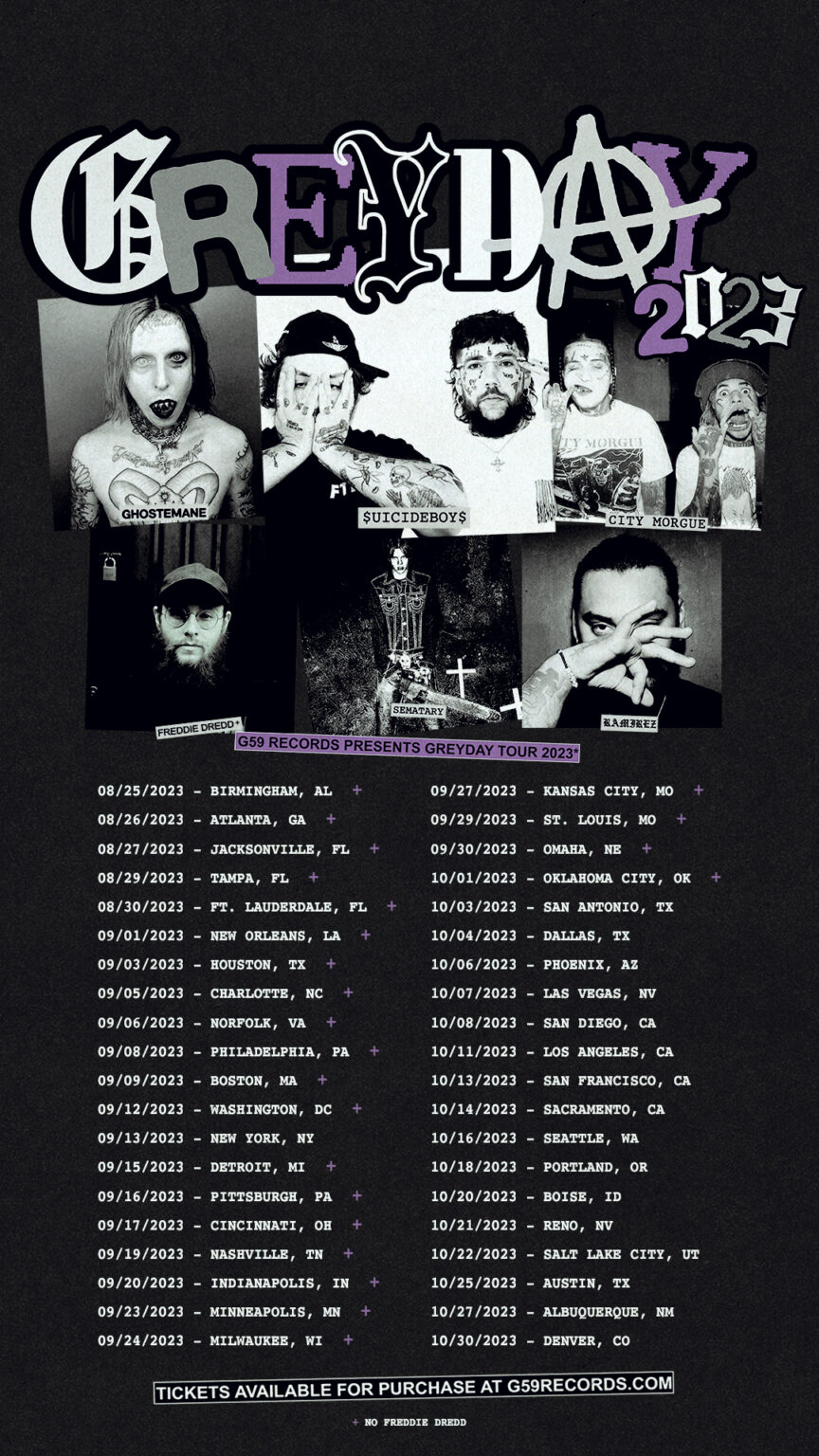 uicideboy Set for 40Date U.S. Arena & Amphitheatre “Grey Day Tour