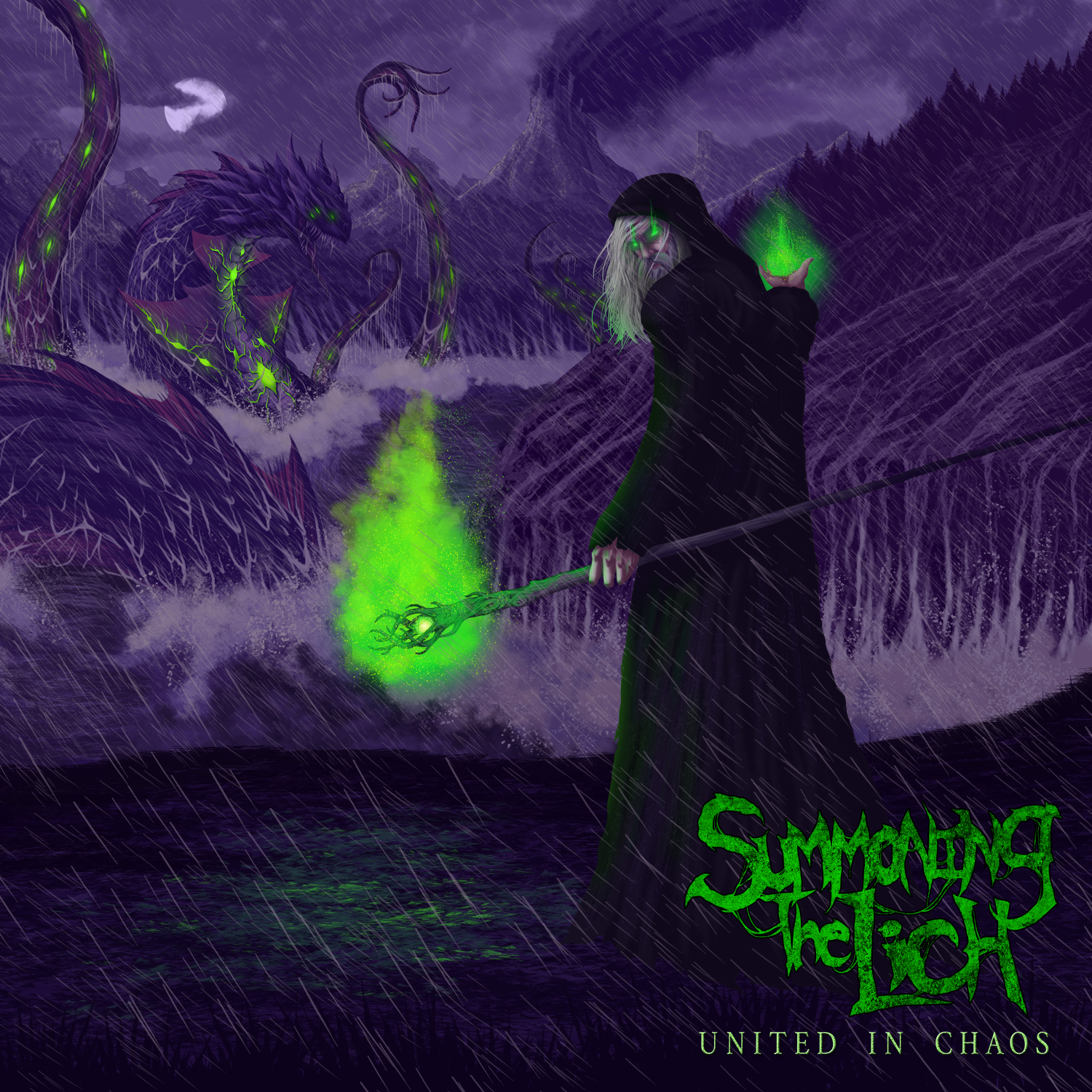 Summoning The Lich ‘United In Chaos’ album artwork