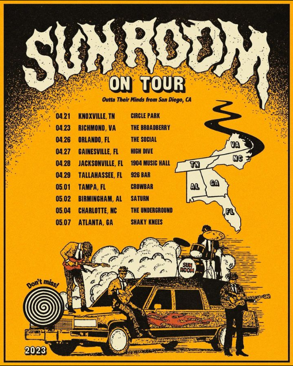 Sun Room Spring 2023 Tour Poster
