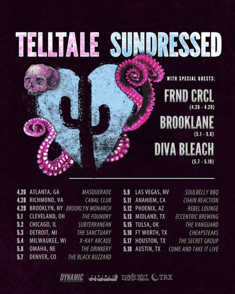 Telltale and Sundressed Spring Tour Poster