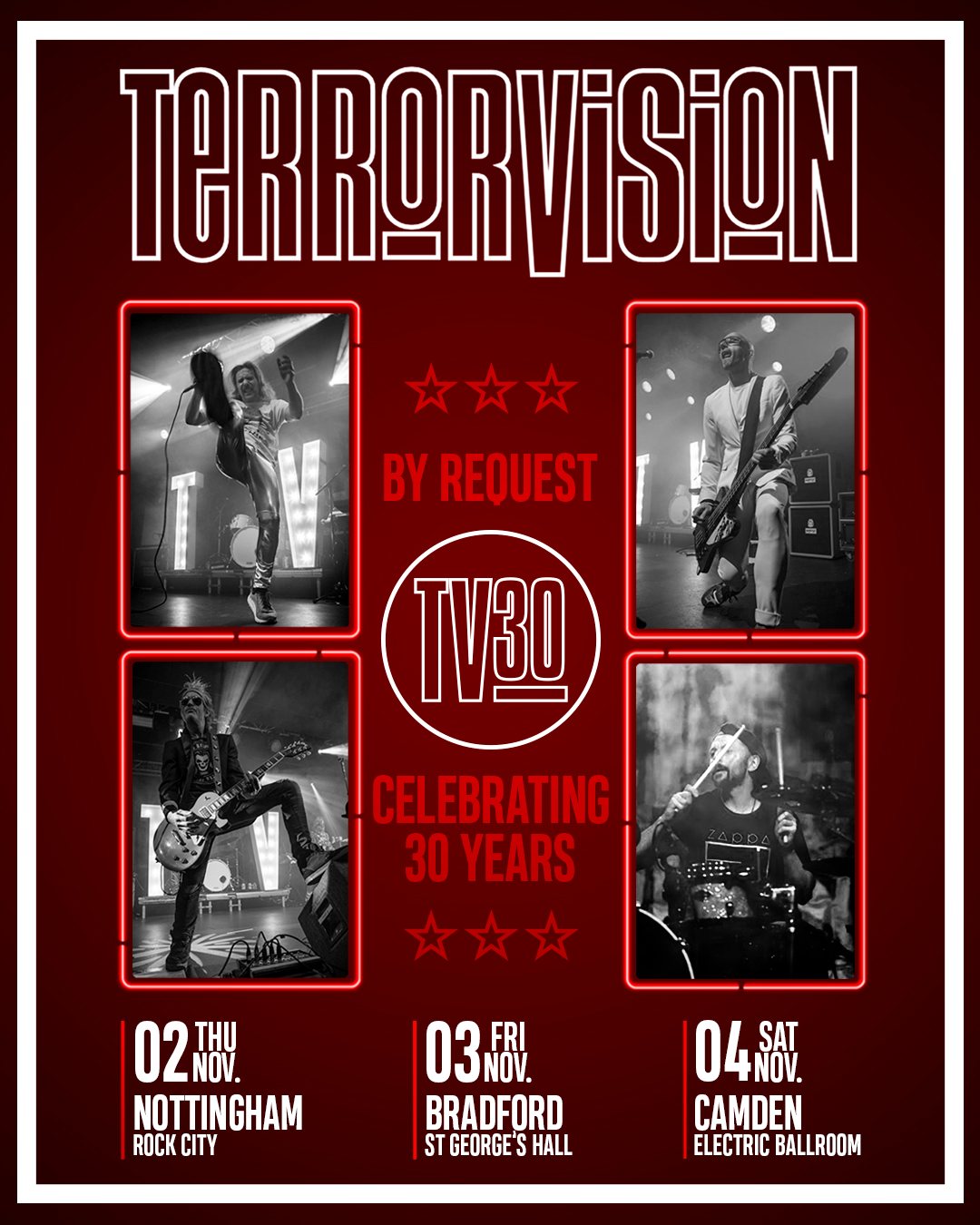 Terrorvision “TV30” tour poster