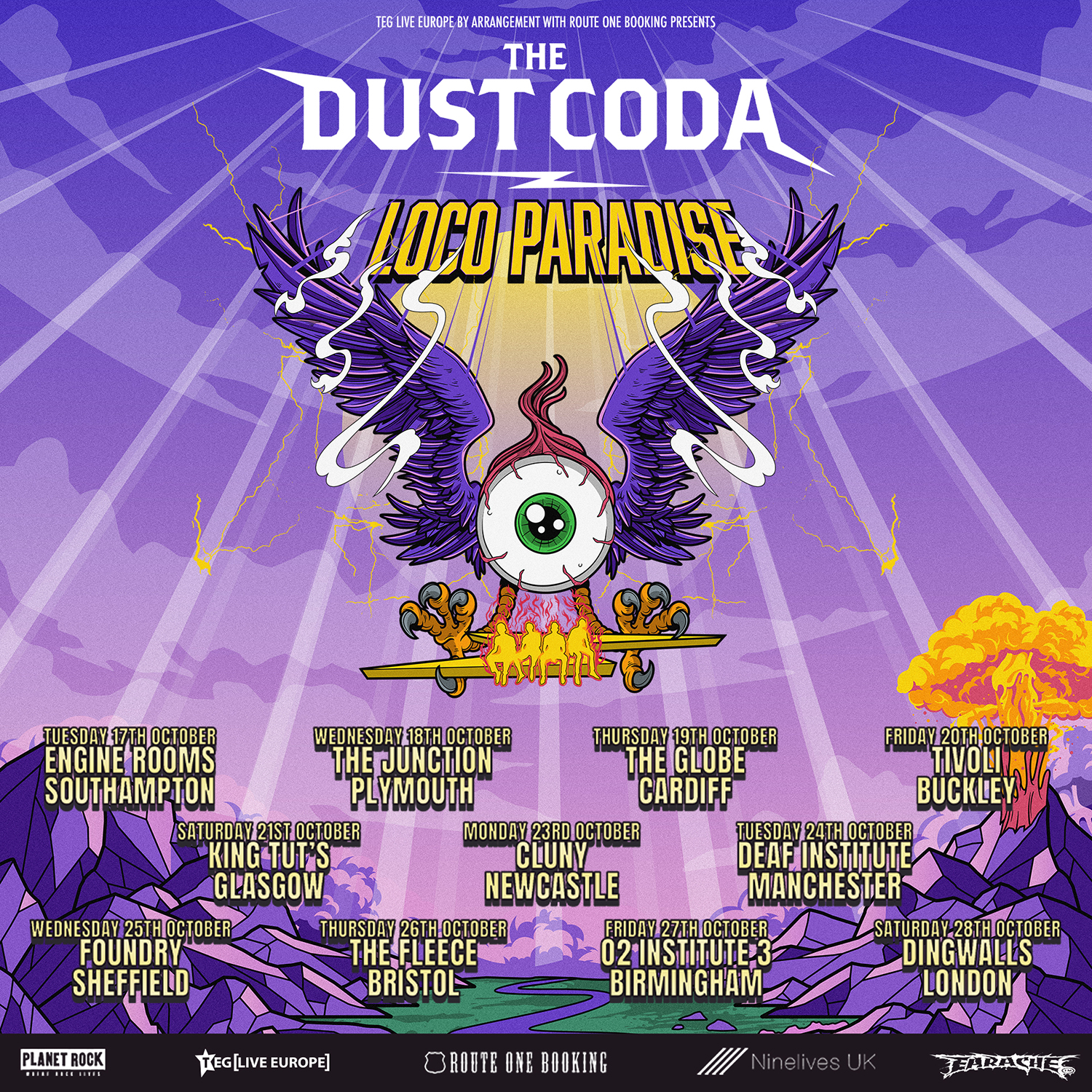 The Dust Coda 2023 Tour Artwork