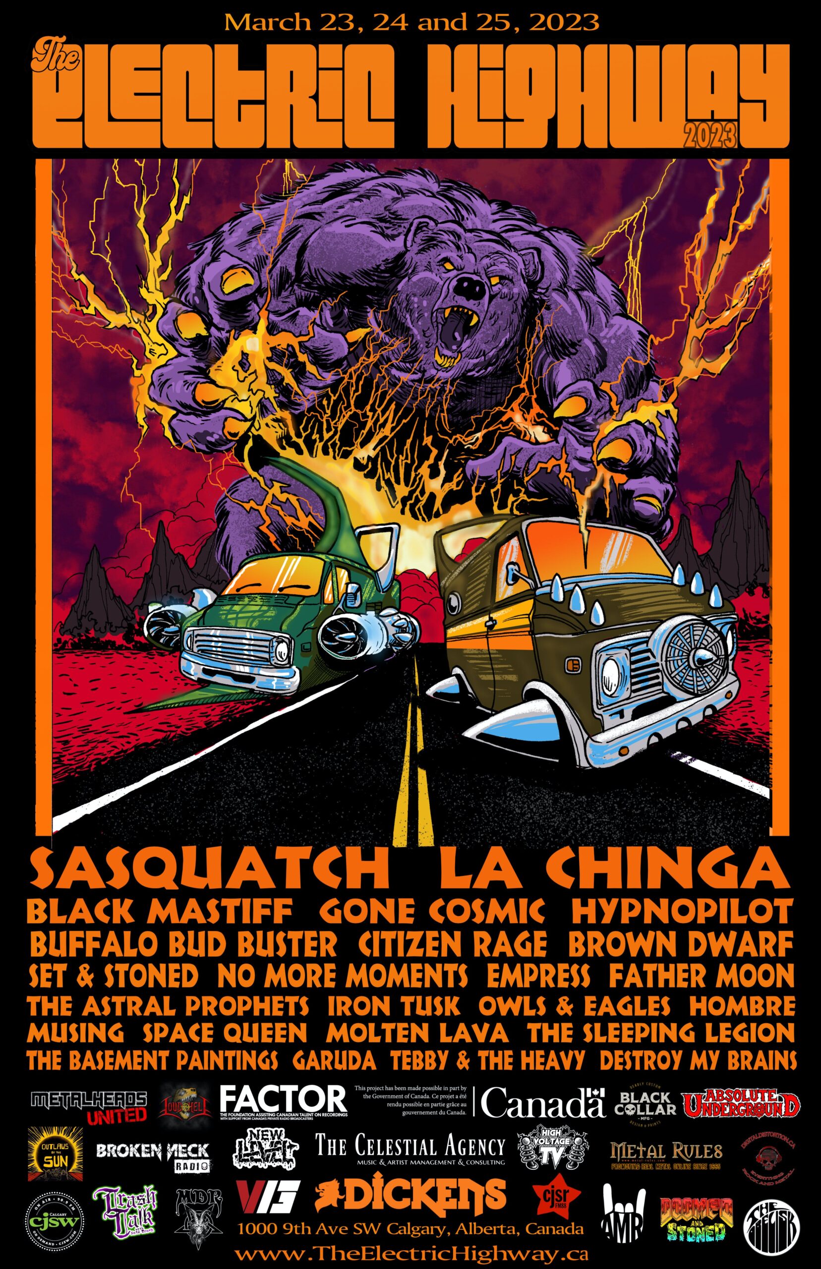 The Electric Hhighway Fest 2023 Poster